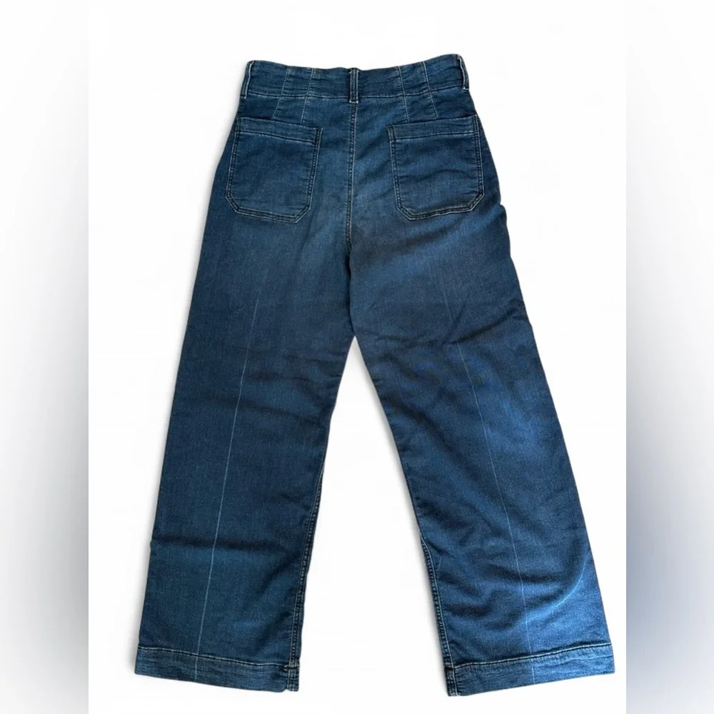 Anthropologie Dark Blue Wide Leg Jeans - Picture 3 of 4